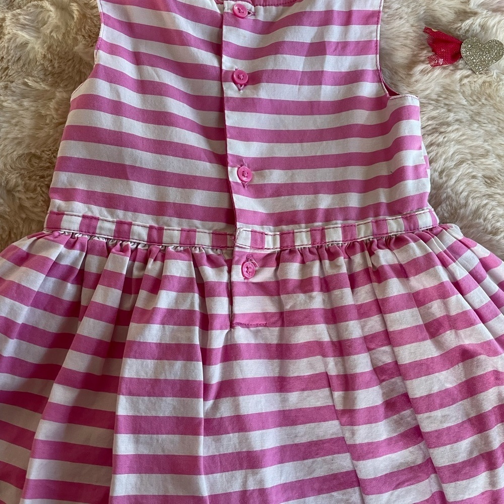 Pink and White Striped Dress - Picture 9 of 9